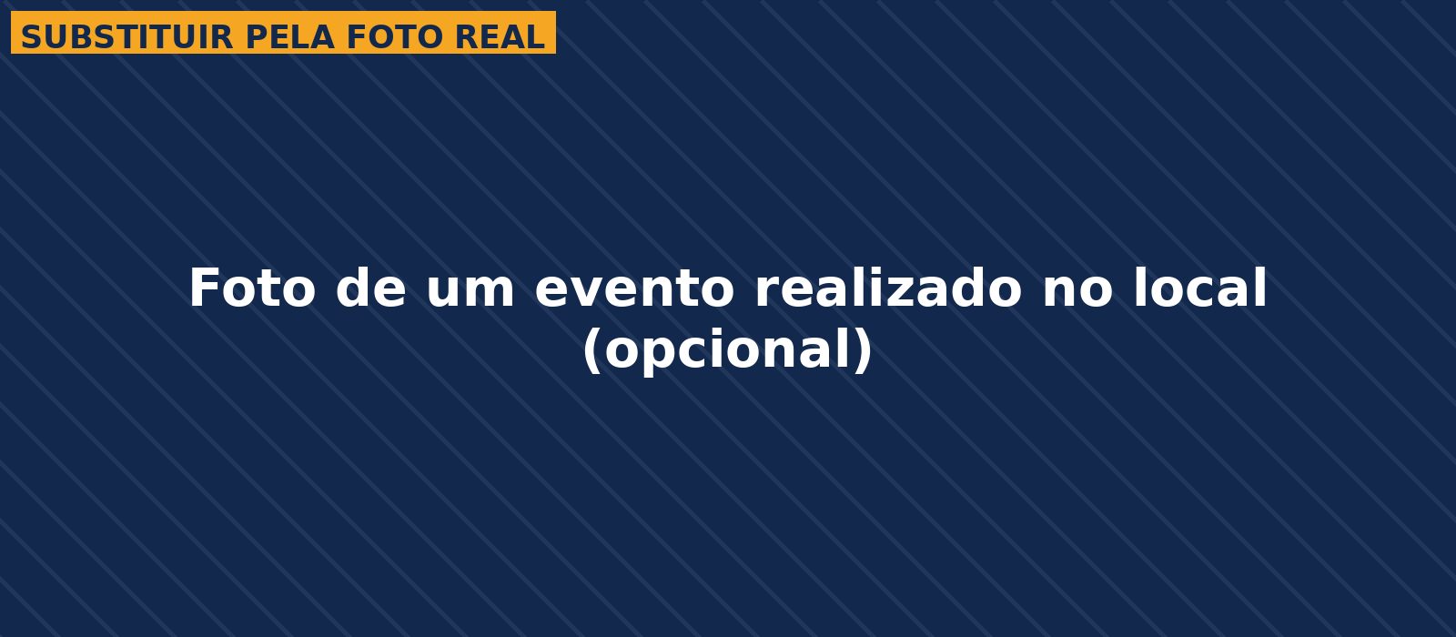 Espaço do Balneário do Munhoz disponível para eventos